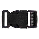 5 pcs Box Trailer Buckle Black Plastic 2.5mm Turnable Carabiner Hook E9C4