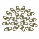 10 Pcs Practical Outdoor Sports 8-Shaped Small Carabiner Snap Metal + Plast T3U3