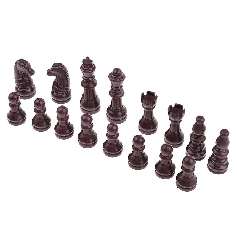 32pcs Plastic Chess Pieces Replacement Set, Spare Chess Draughts Only, King