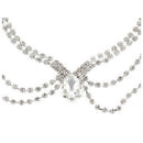 Wedding Bridal Hair Jewellery Frontlet Forehead Chain with Hairpins