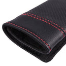 2Pcs PU Leather Car Seat Belt Shoulder pads Cover Black & Red