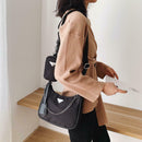 2pcs Casual Messenger Handbag Women Oxford Shoulder Crossbody Card Bag Set