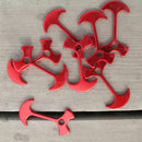 10Pcs Aluminum Alloy Outdoor Camping Tent Nail Fishbone Stopper Anchor Tent C7P6