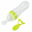Baby Squeezing Feeding Bottle Silicone Training Rice Spoon Infant Cereal Fo D4Q8