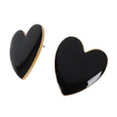 5X(Lovely Style Heart Shaped Stud Earrings For Women Fashion Jewelry Bohem S1G8)