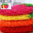 Stawberry acrylic fiber dish wash cloth clean towel for kitchen random weaving Z