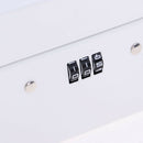 Small Cash Box Piggy Bank Money Box With Combination Lock For Security White