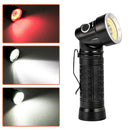 LED Flashlight 18650 T6+COB 90 Degree Fold Multifunction Torch LightMagnetLam FU
