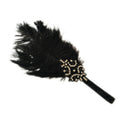 1 Piece 1920s Flapper Headband Ladies Fancy Dress Accessory 20s   Black