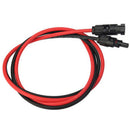 1Pair 2.5mm*1M MC4 Solar Cables Connector Plug Black Red Parallel Extend Cabl-