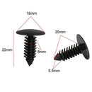 50pcs Bumper Splash Guard Retainer Clip Fasteners Push Rivet for GM Ford AMC