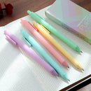 5Pcs/set Gel Pens Lovely Macaron Color Gel Pen 0.5mm Black Ink Signature Pe P8N3