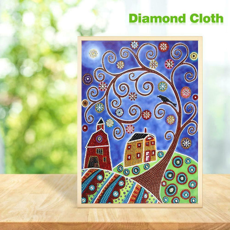 5D DIY Special Shaped Diamond Painting Tree Cross Stitch Mosaic Craft Kits