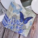 20PCS Napkins paper Decoupage Tissue Purple Flowers Butterfly wedding birth JR
