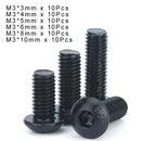 60Pcs M3 Button Head Socket Screws Allen Bolts Kit- 10.9 TEN-HIGH | L3~10mm