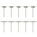 10Pcs 5Inch Heavy Tool Concealed Floating Wall Shelf Support Metal Bracket