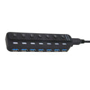 7-Port USB 3.0 Hub with Individual LED Power Switches