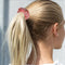 Sweet Ponytail Hair Bands Women Girls Ponytail Elastic Hair Loop (Rose Red) A