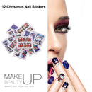 DIY Nail Art Water Transfer Stickers 12 Designs Charm Colorful Nail Wraps Kit