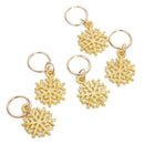 80 Pieces Hair Jewelry Rings Decorations Pendants, Including 50 Pcs Aluminu Q6H9