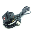 USB AUX Device Charging Data Transfer Interior Adapter Headphone Male Jack Car