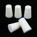 5pcs Silicone Flask Test Tubes Bottle Tapered Rubber Stopper Bungs 15mm-19mm