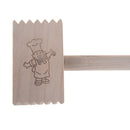 Wooden double sided beef steak mallet meat tenderizer kitchen hammer pounder3CXP