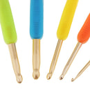 5Pcs Crochet Hook Set Knitting Needles Multi Colour Aluminum with Dual Heads