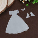 3pcs DIY Formal Dress Shape Cutting Die Scrapbooking Embossing Stencil Gift