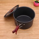 3L Oxidation Aluminum Single Pot Non-stick Hiking Fishing Picnic Cookware