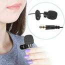 Mini Clip On Lapel Microphone Hands Free Wired Condenser Mic For Phone Laptop ST