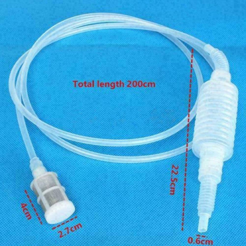 Aquarium Clean Vacuum Use Change Siphon Gravel Cleaner Pump Fish Tank Filte O4H1