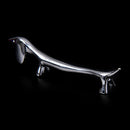 Nail Art Brush Pen Rack Ceramic Stand Holder Metal Dachshund Manicure Too ME