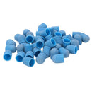 50Pcs Blue Nail Sanding Bands Nail Drill Bit Grip Machine For Manicure And