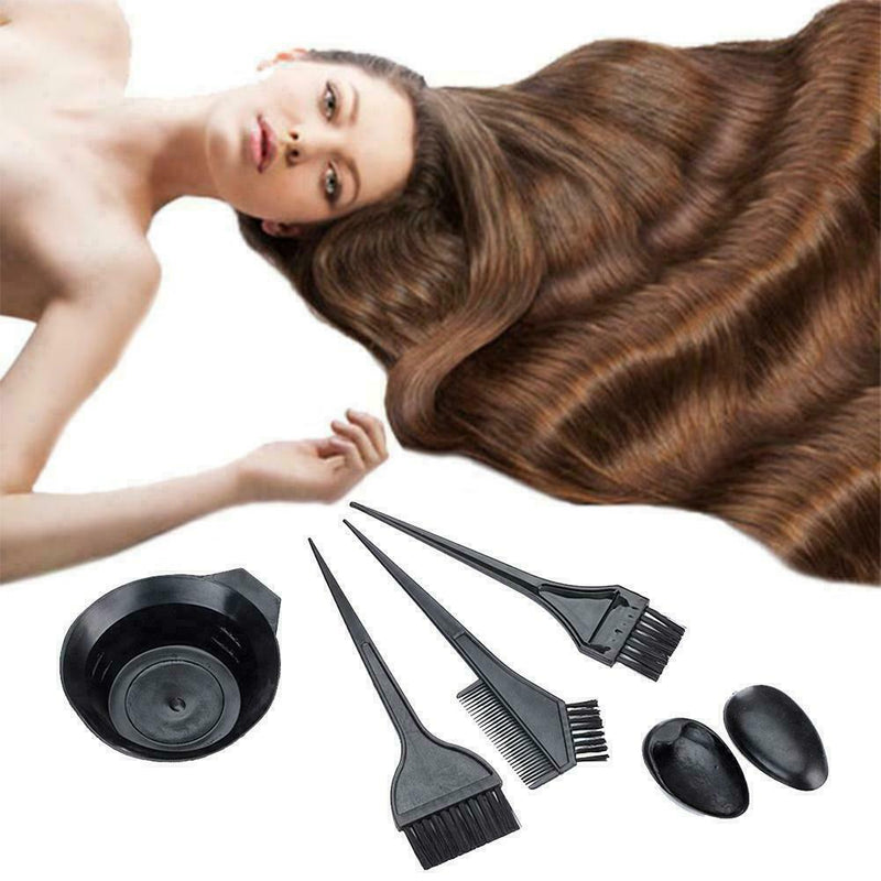 5PCS Set Professional Salon Hair Colouring Dye Brush Set Bleach Tint Quick Y5B9