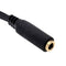 5X(Black 3.5mm Y Splitter 2 Jack Male to 1 Female Headphone Mic Audio Adap L6Y1)