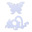 2pcs Heart Butterfly Stencils Scrapbook Embossing DIY Cutting Die Card Gift A