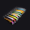 10pcs 9.5cm Assorted Minnow Fishing Lures Bass Crankbait Sharp Hooks Tackle New