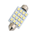 Car 16 SMD LED 3528 42mm Interior Dome Festoon Bulb Light Lamp White DC 12V