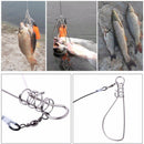 Portable Stainless Steel Belt Live Fishing Lock Buckle Tackle Stringer Tools 5M