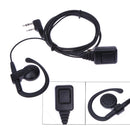 2 Pin PTT Mic Earpiece Headset Earpieces for Baofeng Kenwood Puxing Wouxun Ra