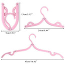 10PCS Travel Clothes Hangers Magic Portable Glamorous Plastic Folding Coat  H1Y5