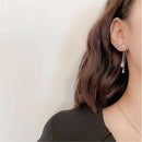 Women Girls Leaf Zircon Tassel Long Earrings Drop Dangle Women Stud Jewelry
