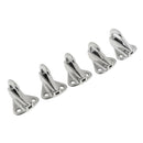 5PCS Stainless Steel Coat Hook Hang Ring Boat Hardware Accessory 35x32x25mm