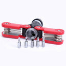 1X(15 In 1 Ratchet Screwdriver Folding Hex Key Wrench Adjustable Handle For