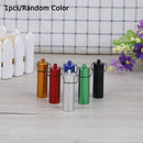 Waterproof Aluminum Pill Box Container Keychain Medicine Holder Box Health Care~