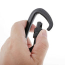 3x 12KN/5KN Screw Lock Carabiner D-Ring Durable Light for Camping Hiking