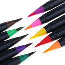 10 Color Art Watercolor Drawing Painting Brush Sketch Manga Pen Book Pad Set