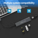 Blueendless Usb C Hub 5 in 1 Aluminum 5Gbps Type C Adapter With Sd/Tf Card