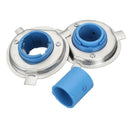 1 Pair H4 LED Halogen Headlamp Headlight Holder Socket Retainer Adapter Durable